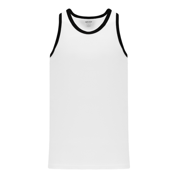 Athletic Knit (AK) B1325L-222 Ladies White/Black League Basketball Jersey