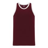 Athletic Knit (AK) B1325Y-233 Youth Maroon/White League Basketball Jersey