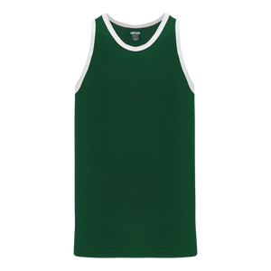 Athletic Knit (AK) B1325Y-260 Youth Dark Green/White League Basketball Jersey