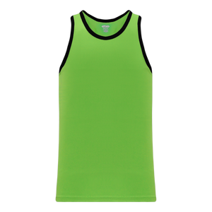Athletic Knit (AK) B1325L-269 Ladies Lime Green/Black League Basketball Jersey