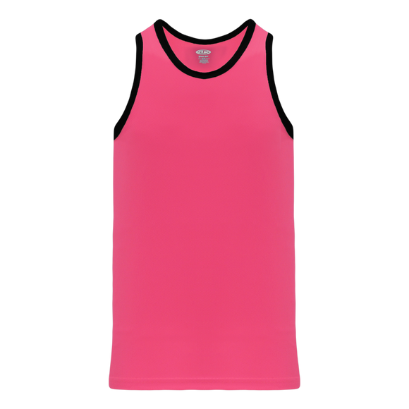 Athletic Knit (AK) B1325L-276 Ladies Pink/Black League Basketball Jersey