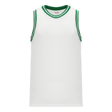 Athletic Knit (AK) B1710Y-211 Youth Boston Celtics White Green Pro Basketball Jersey
