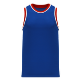Athletic Knit (AK) B1710A-333 Adult Detroit Pistons Royal Blue Pro Basketball Jersey
