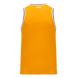 Athletic Knit (AK) B1710A-435 Adult LA Lakers Gold Pro Basketball Jersey