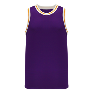 Athletic Knit (AK) B1710A-441 Adult LA Lakers Purple Pro Basketball Jersey