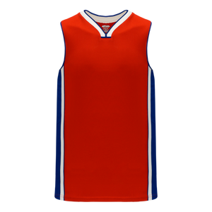 Athletic Knit (AK) B1715Y-344 Youth Detroit Pistons Red Pro Basketball Jersey