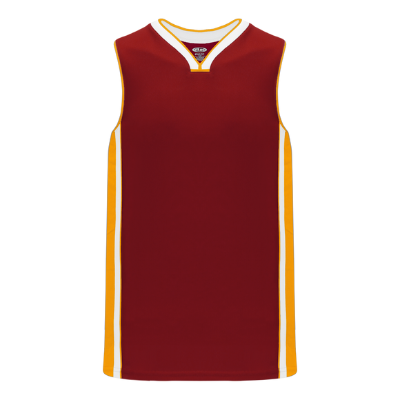 Athletic Knit (AK) B1715A-427 Adult Atlanta Hawks AV Red Pro Basketball Jersey