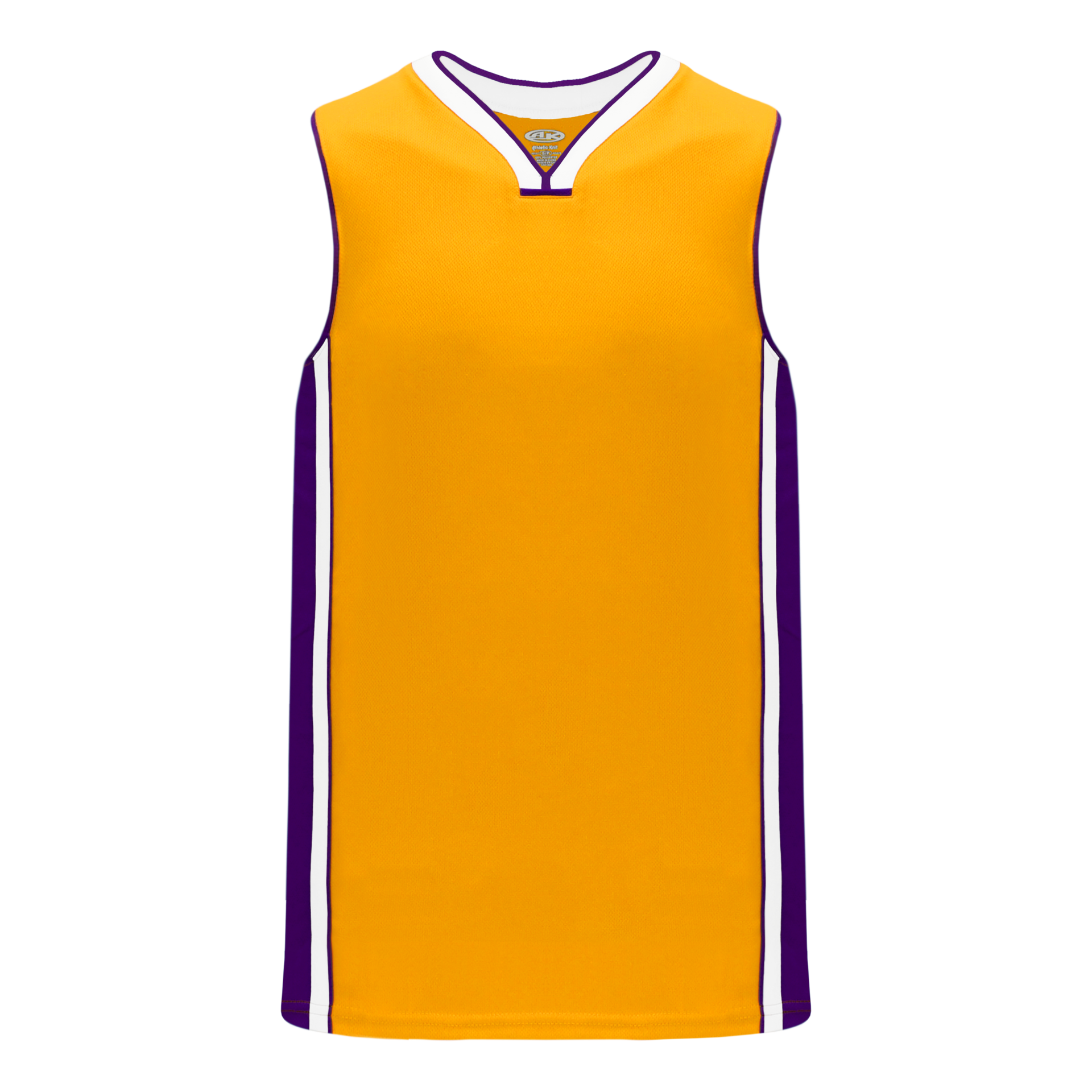 Athletic Knit AK B1715A 435 Adult LA Lakers Gold Pro Basketball Jers PSH Sports