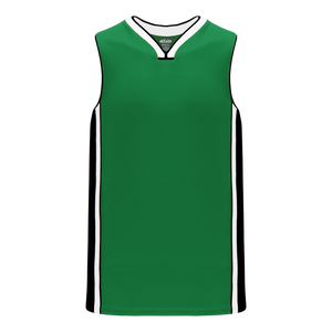 Athletic Knit (AK) B1715Y-440 Youth Kelly Green/Black/White Pro Basketball Jersey