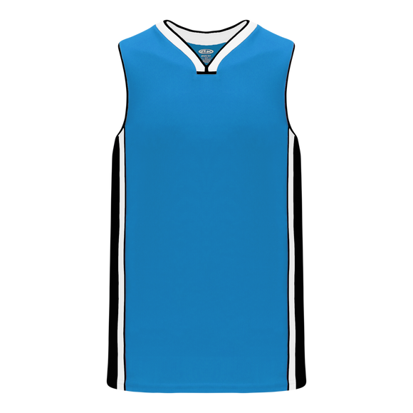 Athletic Knit (AK) B1715A-444 Adult Pro Blue/Black/White Pro Basketball Jersey