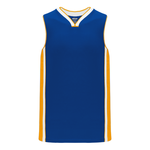 Athletic Knit (AK) B1715A-447 Adult Golden State Warriors Royal Blue Pro Basketball Jersey
