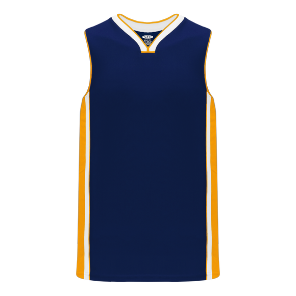Athletic Knit (AK) B1715A-460 Adult Indiana Pacers Navy Pro Basketball Jersey