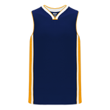 Athletic Knit (AK) B1715A-460 Adult Indiana Pacers Navy Pro Basketball Jersey