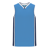 Athletic Knit (AK) B1715Y-475 Youth Sky Blue/Navy/White Pro Basketball Jersey