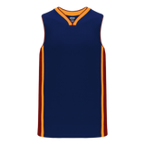 Athletic Knit (AK) B1715A-544 Adult Navy/AV Red/Gold Pro Basketball Jersey