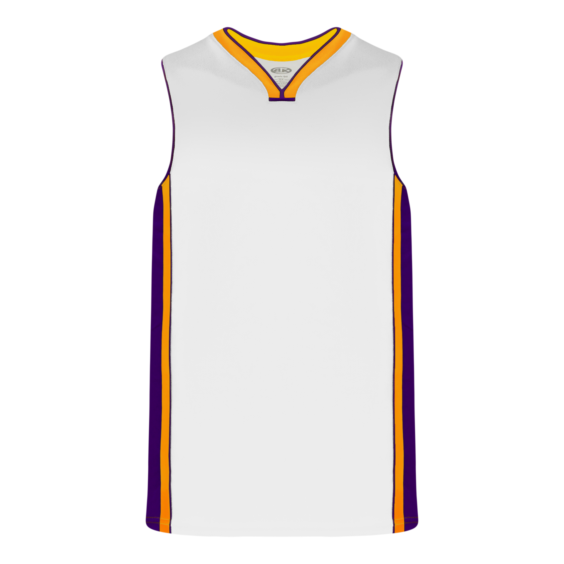 Blank LA Lakers Practice Jerseys, Lakers Purple & White