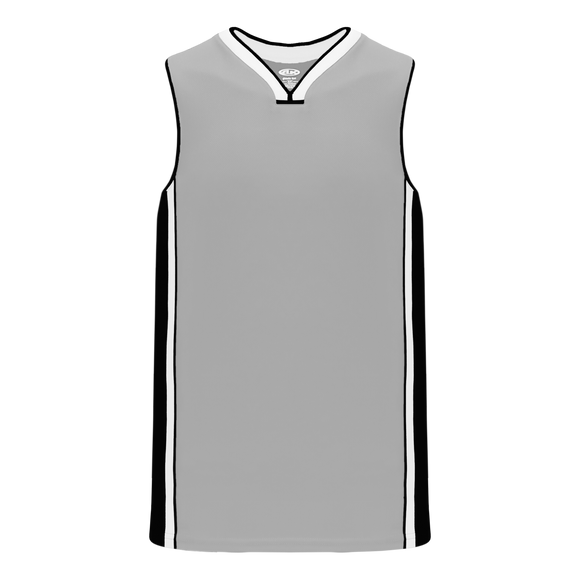 Athletic Knit (AK) B1715A-973 Adult San Antonio Spurs Grey Pro Basketball Jersey