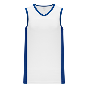 Athletic Knit (AK) B2115Y-207 Youth White/Royal Blue Pro Basketball Jersey