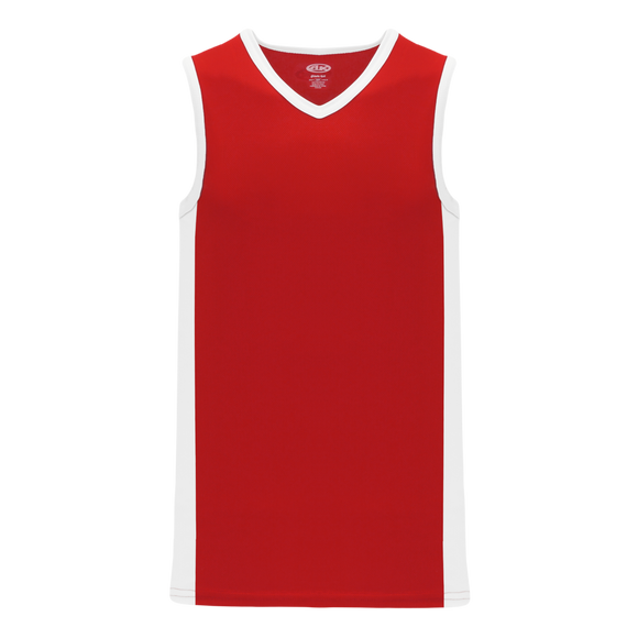 Athletic Knit (AK) B2115M-208 Mens Red/White Pro Basketball Jersey