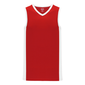 Athletic Knit (AK) B2115Y-209 Youth White/Red Pro Basketball Jersey Medium