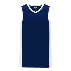 Athletic Knit (AK) B2115Y-216 Youth Navy/White Pro Basketball Jersey