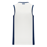 Athletic Knit (AK) B2115M-217 Mens White/Navy Pro Basketball Jersey