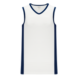 Athletic Knit (AK) B2115Y-217 Youth White/Navy Pro Basketball Jersey