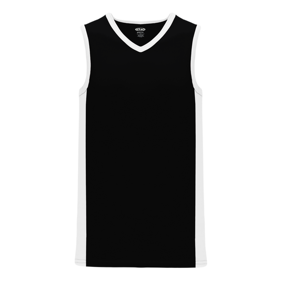 Athletic Knit (AK) B2115M-221 Mens Black/White Pro Basketball Jersey