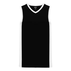 Athletic Knit (AK) B2115Y-221 Youth Black/White Pro Basketball Jersey