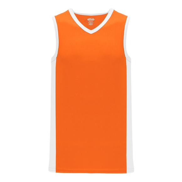 Athletic Knit (AK) B2115L-238 Ladies Orange/White Pro Basketball Jersey
