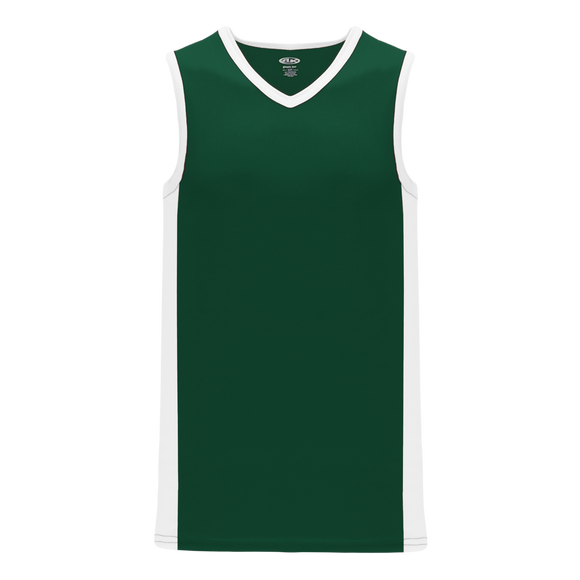 Athletic Knit (AK) B2115Y-260 Youth Dark Green/White Pro Basketball Jersey