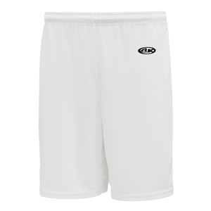 Athletic Knit (AK) BAS1300M-000 Mens White Baseball Shorts