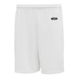 Athletic Knit (AK) BAS1300M-000 Mens White Baseball Shorts