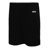 Athletic Knit (AK) BAS1300M-001 Mens Black Baseball Shorts