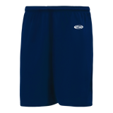 Athletic Knit (AK) BAS1300M-004 Mens Navy Baseball Shorts