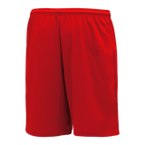 Athletic Knit (AK) BAS1300M-005 Mens Red Baseball Shorts