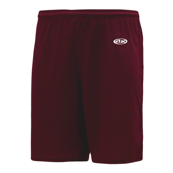 Athletic Knit (AK) BAS1300Y-009 Youth Maroon Baseball Shorts