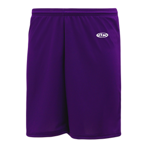 Athletic Knit (AK) BAS1300M-010 Mens Purple Baseball Shorts