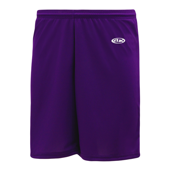 Athletic Knit (AK) BAS1300M-010 Mens Purple Baseball Shorts