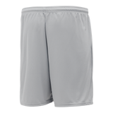 Athletic Knit (AK) BAS1300L-012 Ladies Grey Baseball Shorts