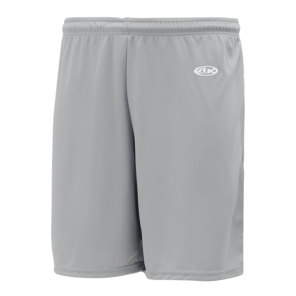 Athletic Knit (AK) BAS1300M-012 Mens Grey Baseball Shorts