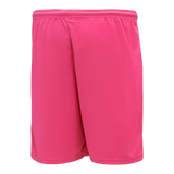 Athletic Knit (AK) BAS1300Y-014 Youth Pink Baseball Shorts