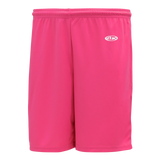 Athletic Knit (AK) BAS1300M-014 Mens Pink Baseball Shorts - PSH Sports