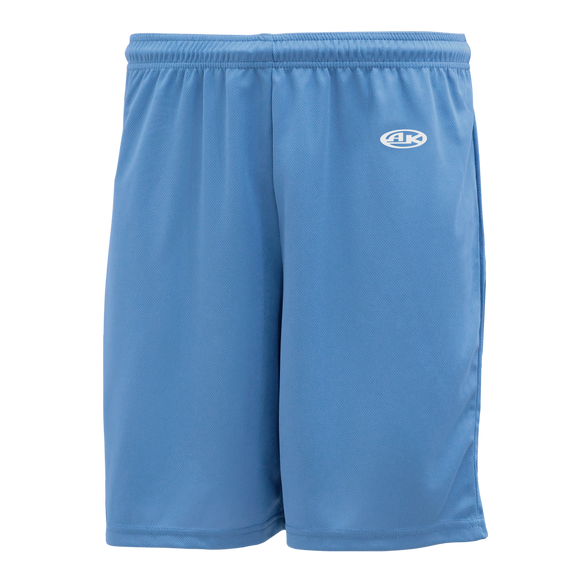 Athletic Knit (AK) BAS1300M-018 Mens Sky Blue Baseball Shorts - PSH Sports