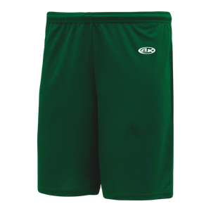 Athletic Knit (AK) BAS1300M-029 Mens Dark Green Baseball Shorts