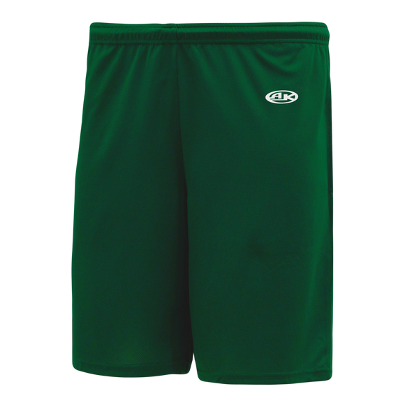 Athletic Knit (AK) BAS1300M-029 Mens Dark Green Baseball Shorts