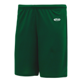 Athletic Knit (AK) BAS1300M-029 Mens Dark Green Baseball Shorts