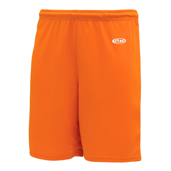 Athletic Knit (AK) BAS1300M-064 Mens Orange Baseball Shorts - PSH Sports