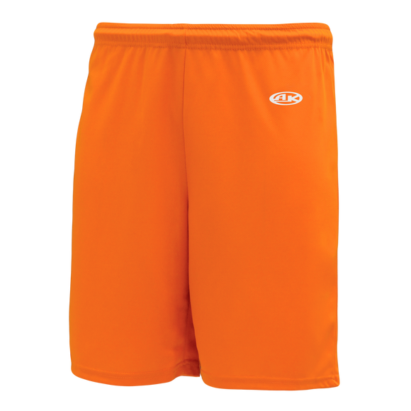 Athletic Knit (AK) BAS1300L-064 Ladies Orange Baseball Shorts