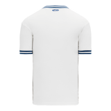 Athletic Knit (AK) BA1333A-207 Adult White/Royal Blue Pullover Baseball Jersey